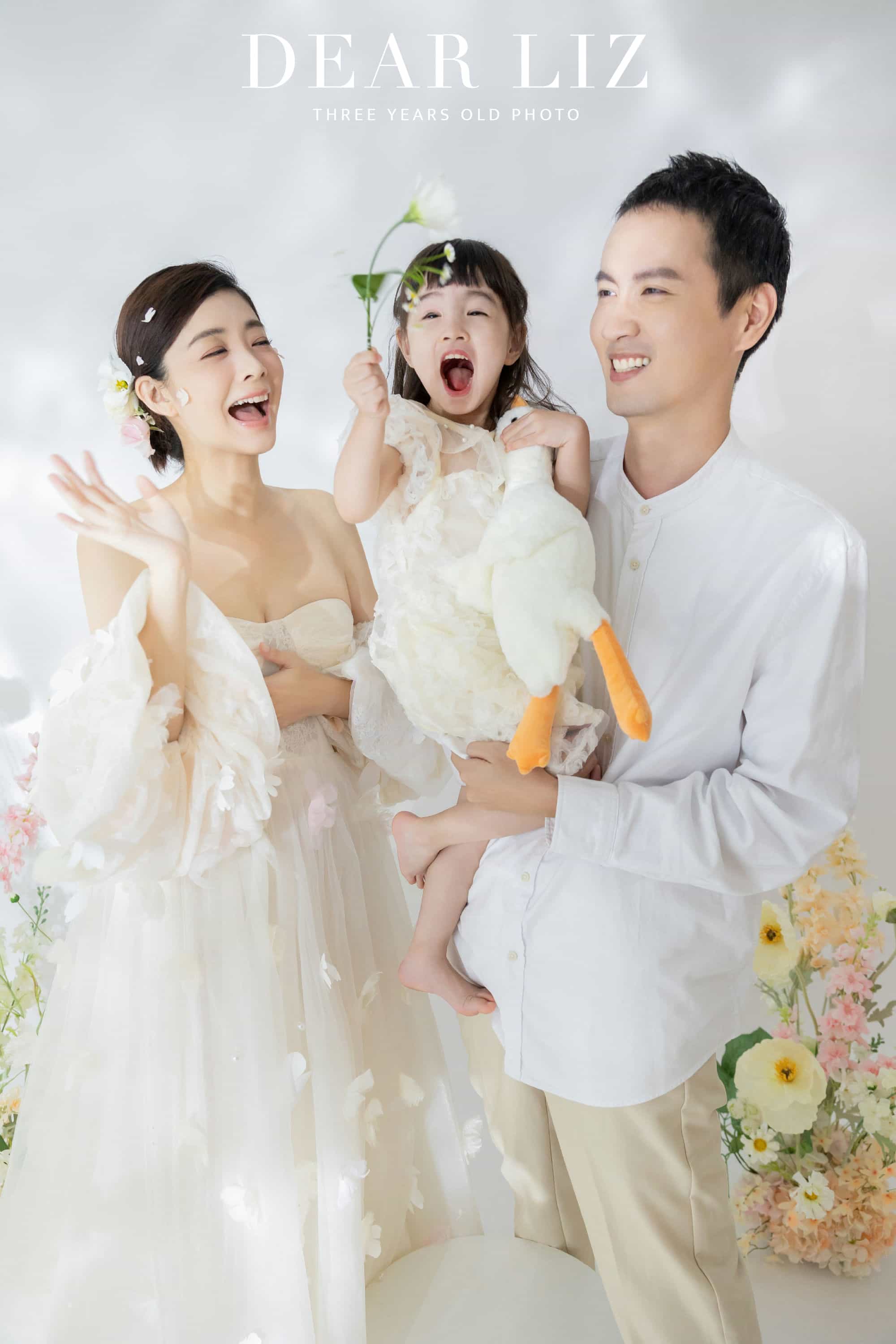 芝麻三週歲寫真:全家人一起合照
