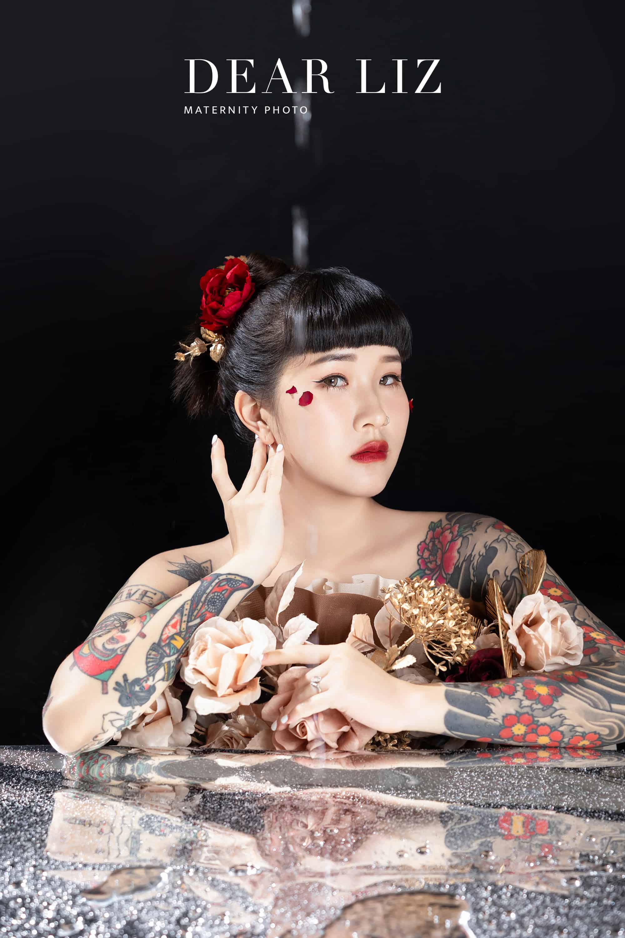 宋蓉婷-孕婦寫真-花束造型
